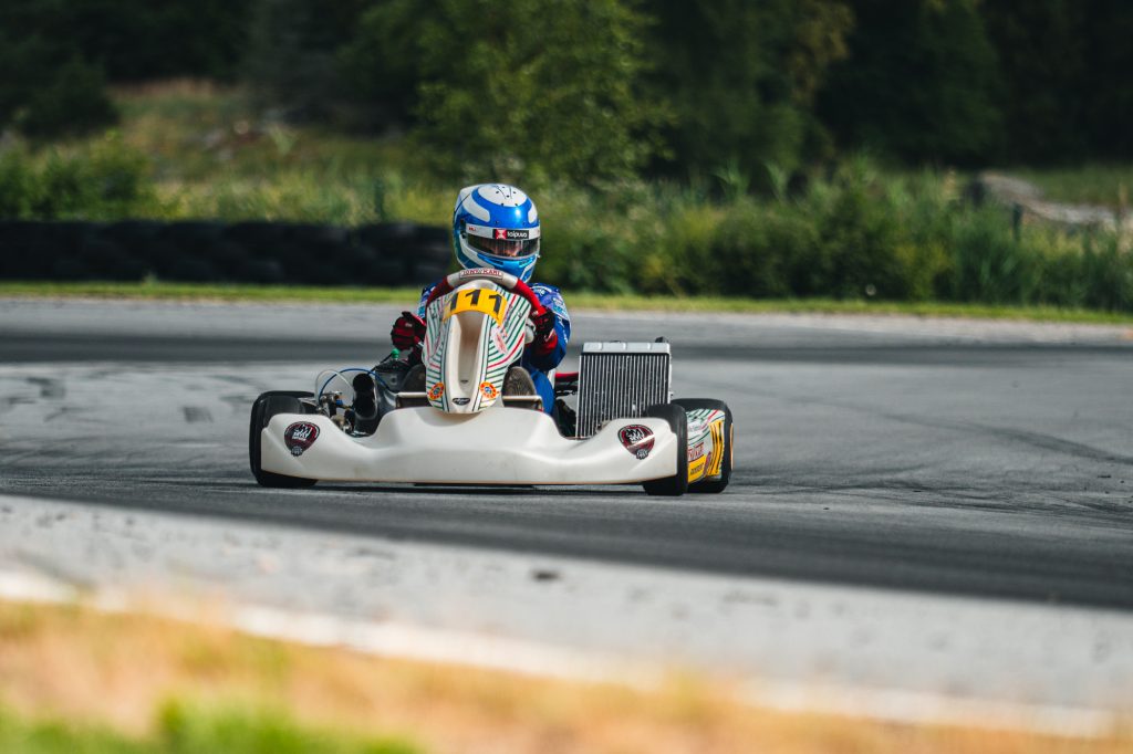 Me racing my KZ2 kart.